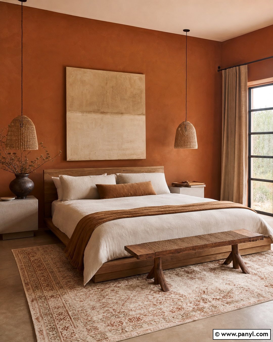 Brown Orange Limewash Wall - 20 Brown Orange Wall Color Ideas