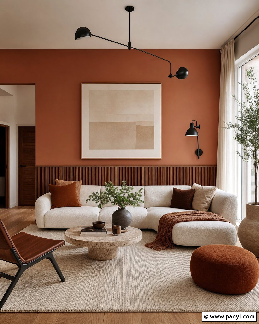 20 Brown Orange Wall Color Ideas for a Warm Retro Revival