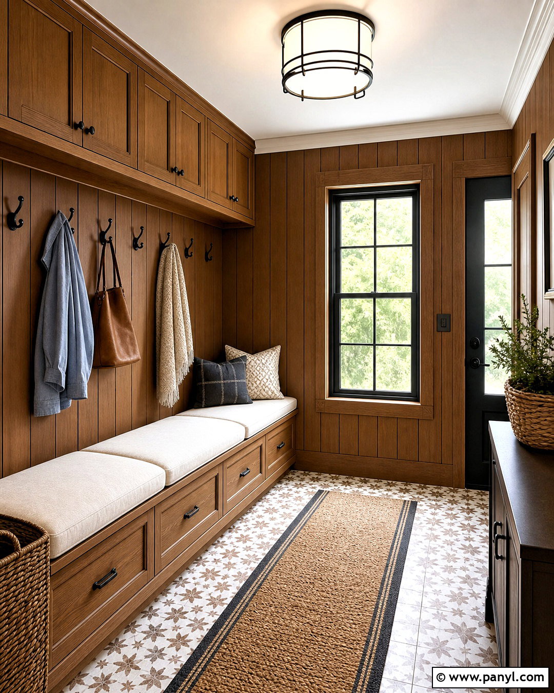 Brown Shiplap Mudroom - 20 brown wall texture ideas