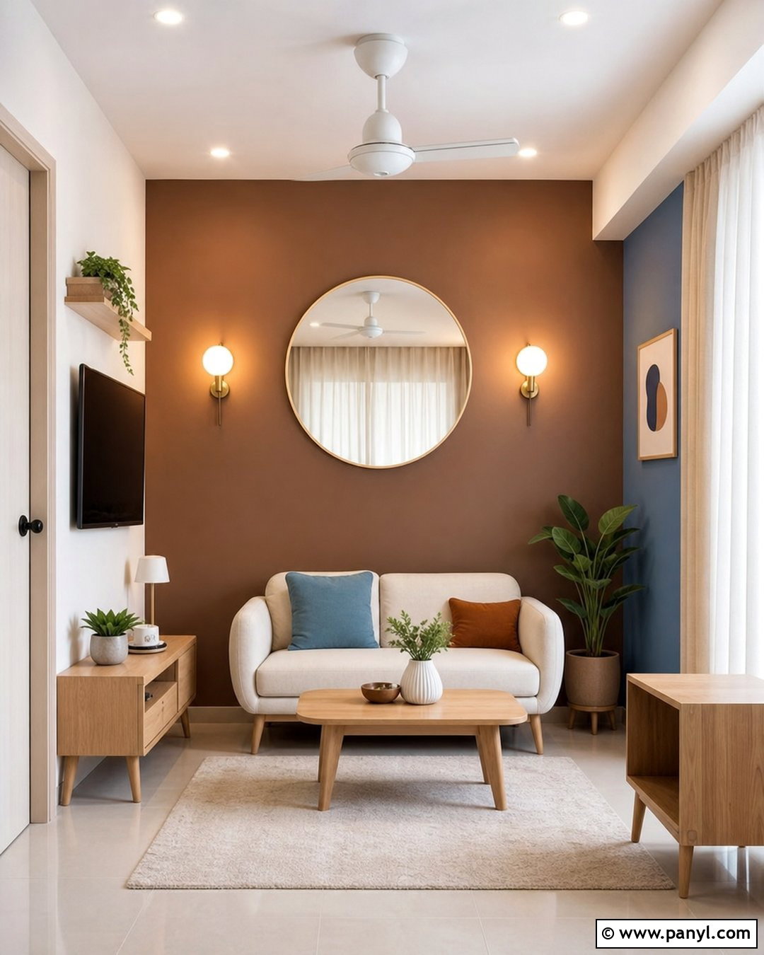 Brown Small Room Feature Wall - 35 Brown Feature Wall Ideas