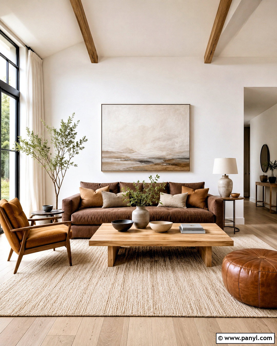 Brown Sofa With Camel And White - 20 brown sofa living room color schemes