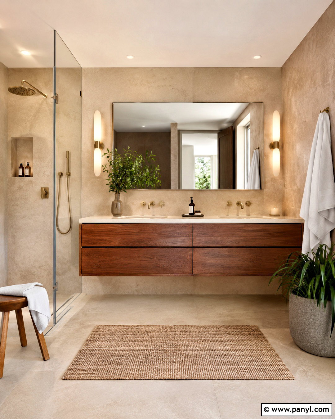 Brown Spa Bathroom - 20 brown home aesthetic ideas