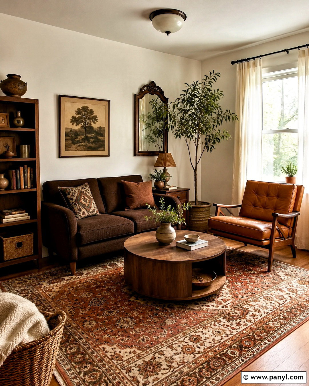 Brown Vintage Apartment Living Room - 20 brown aesthetic vintage ideas