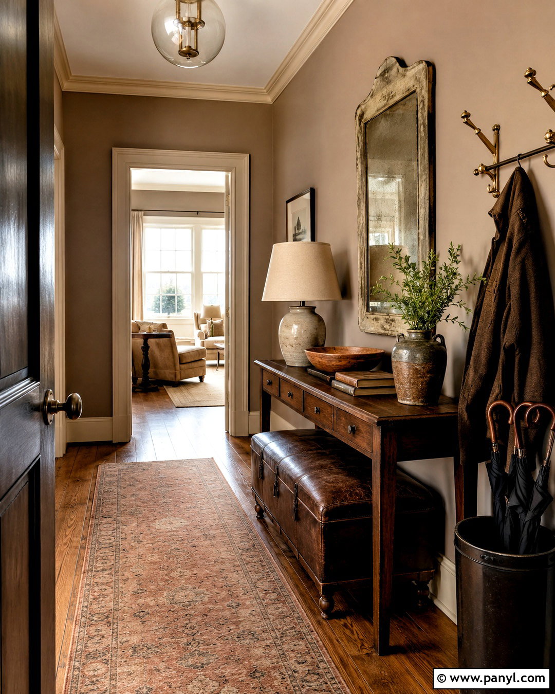 Brown Vintage Entryway - 20 brown aesthetic vintage ideas
