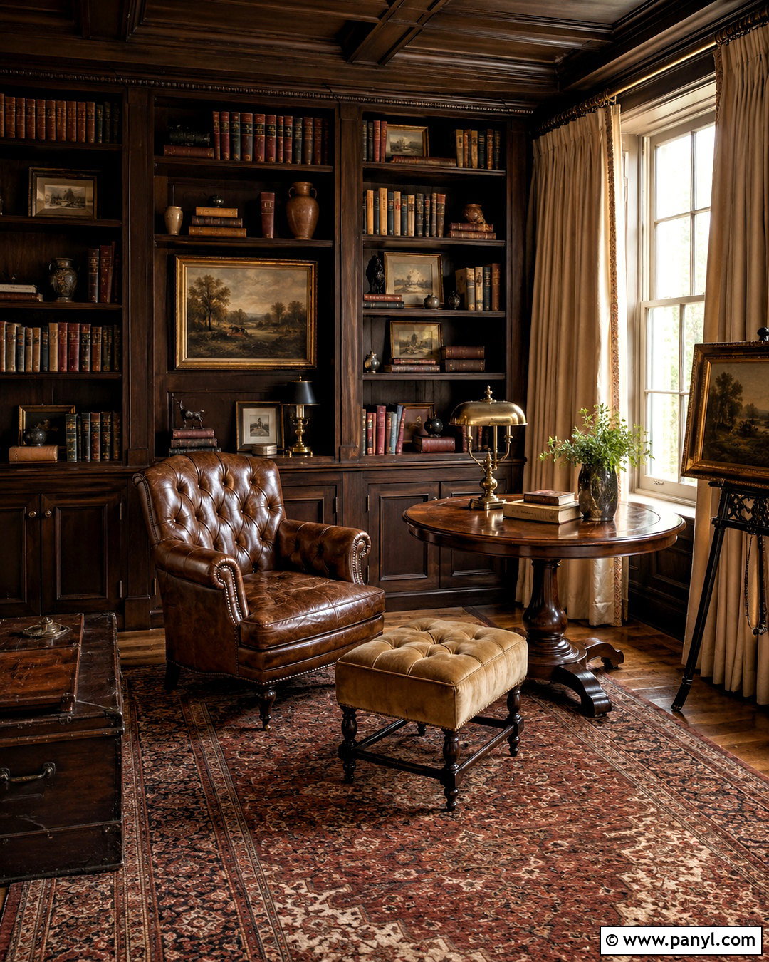 Brown Vintage Reading Room - 20 brown aesthetic vintage ideas