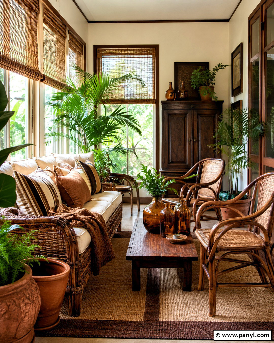 Brown Vintage Sunroom - 20 brown aesthetic vintage ideas