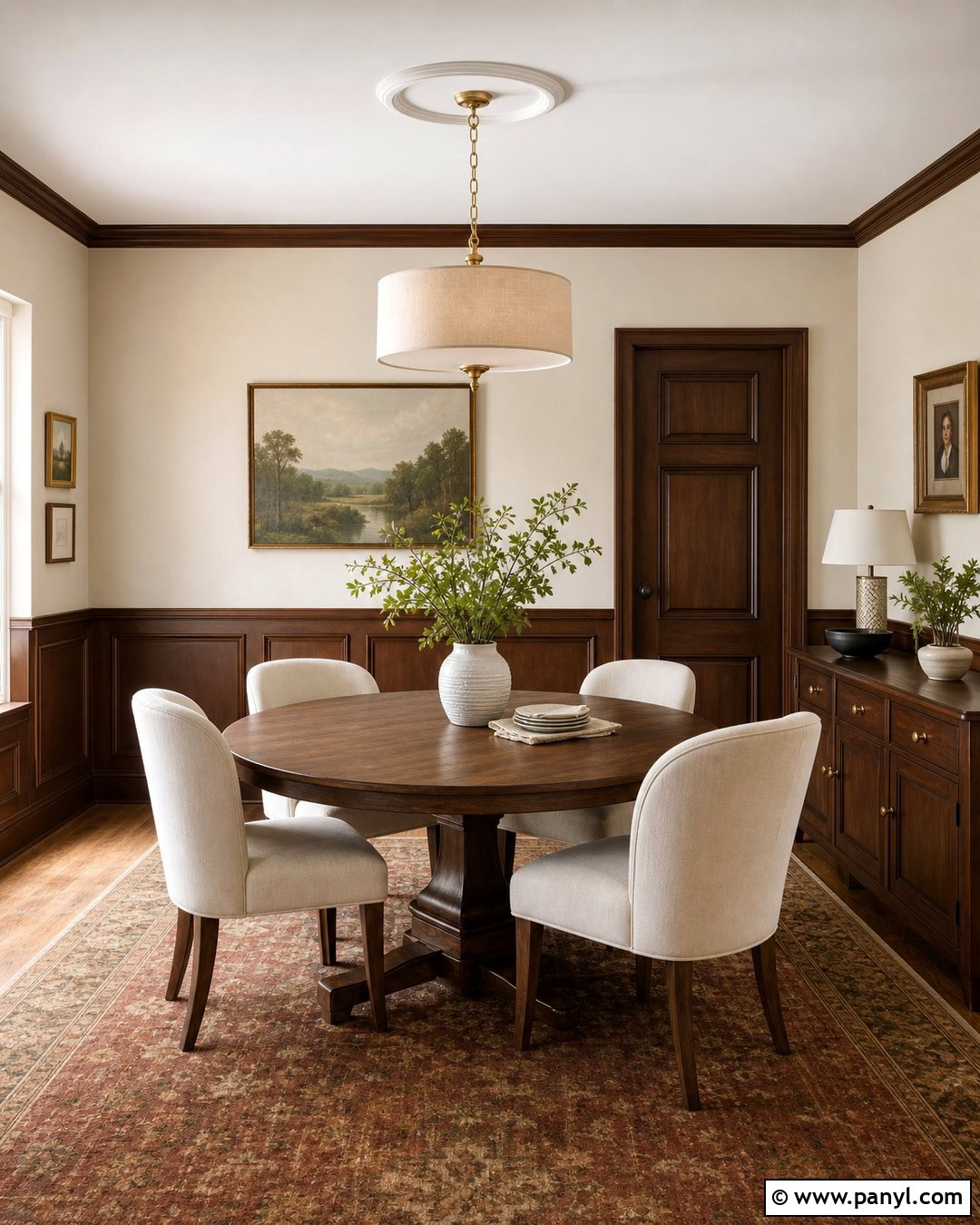 Brown Wainscoting Dining Room - 30 brown painted walls