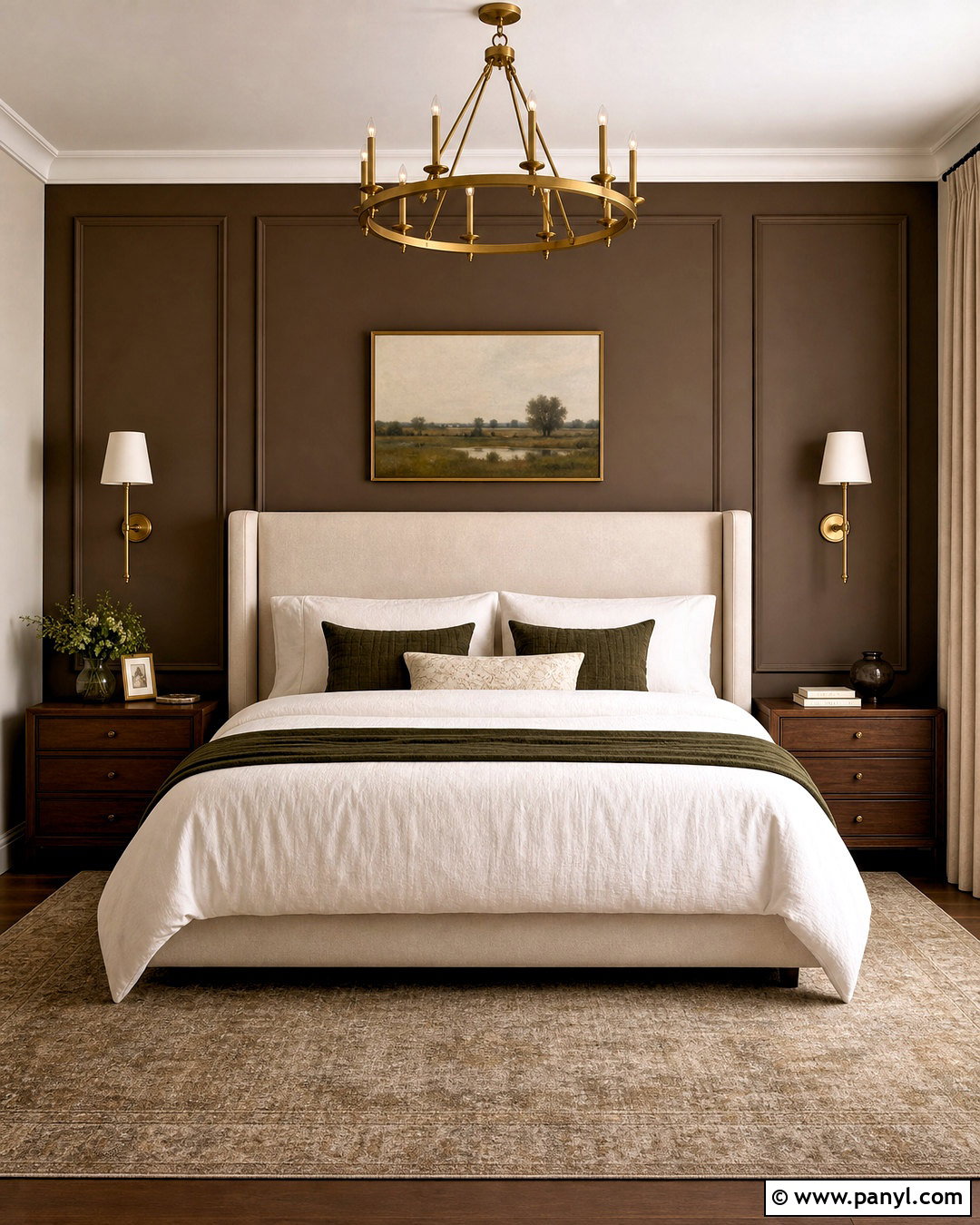 Brown Wall Molding Bedroom - 20 brown paint bedroom ideas