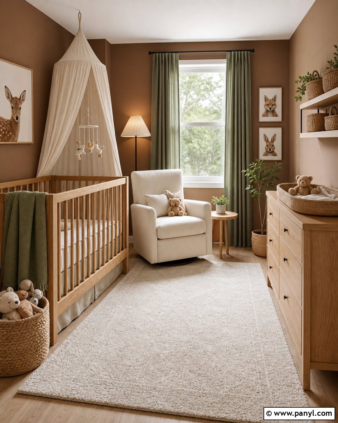 Brown Wall Nursery - 35 brown wall aesthetic ideas