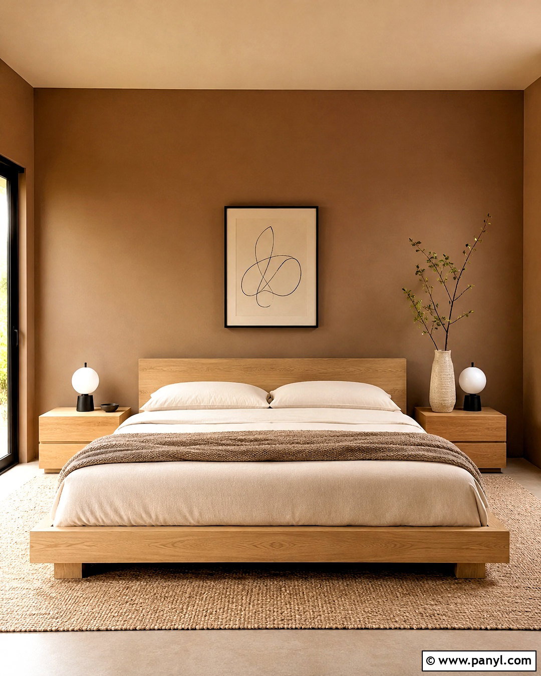 Brown Wall With Minimal Decor - 20 brown wall decor ideas