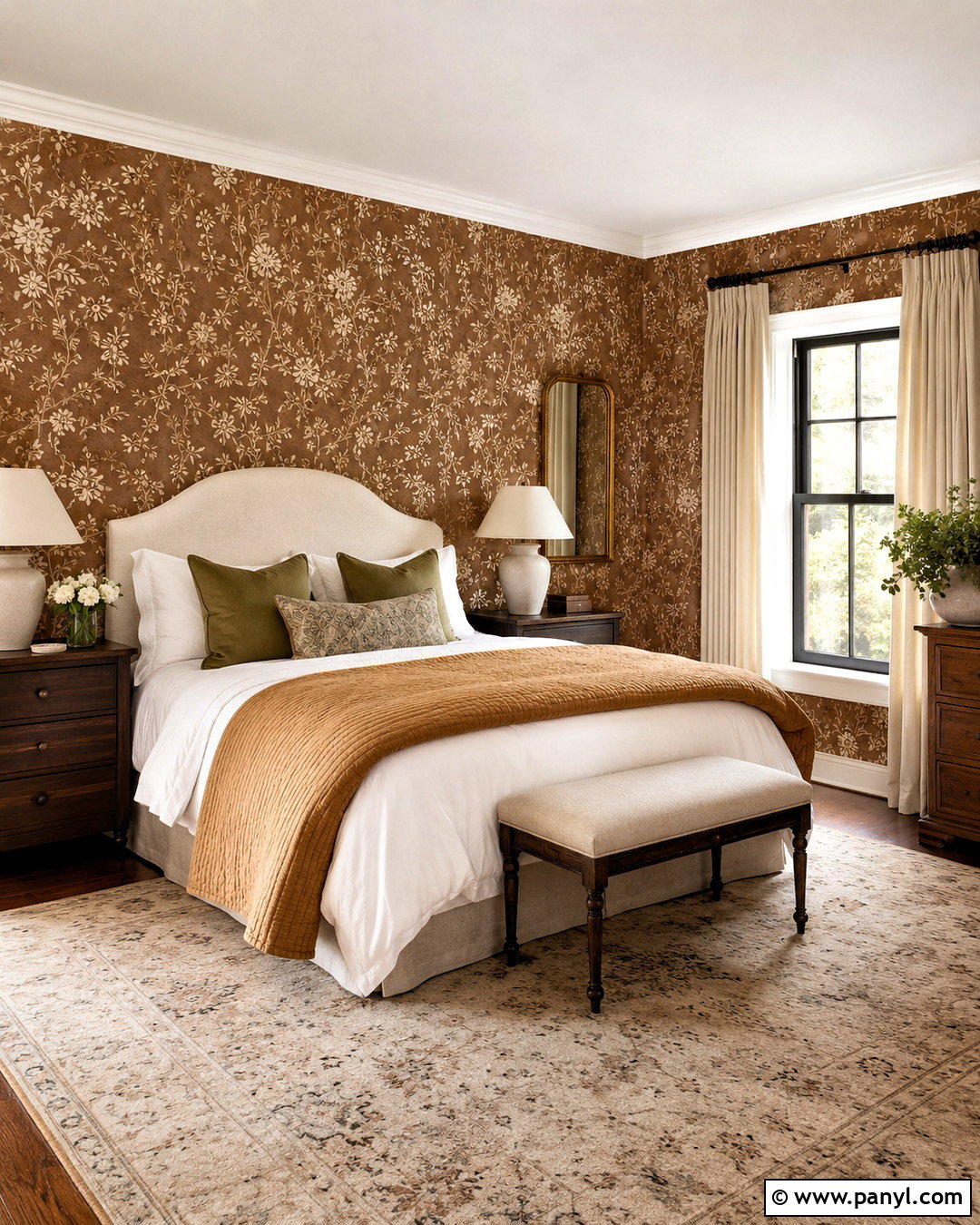 Brown Wallpaper Bedroom - 20 brown wall bedroom ideas