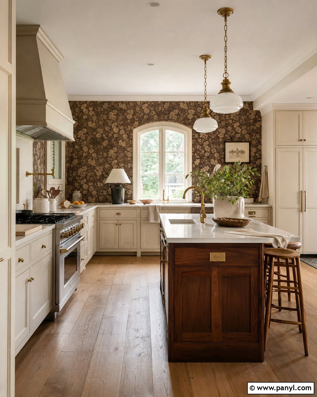 Brown Wallpaper Kitchen Walls - 35 Brown Kitchen Walls