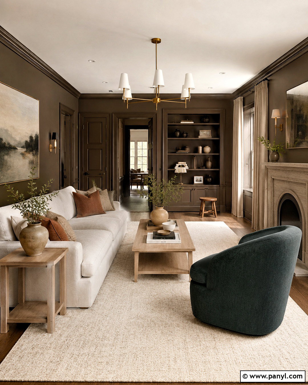 Brown Walls With Matching Trim - 40 brown wall paint ideas