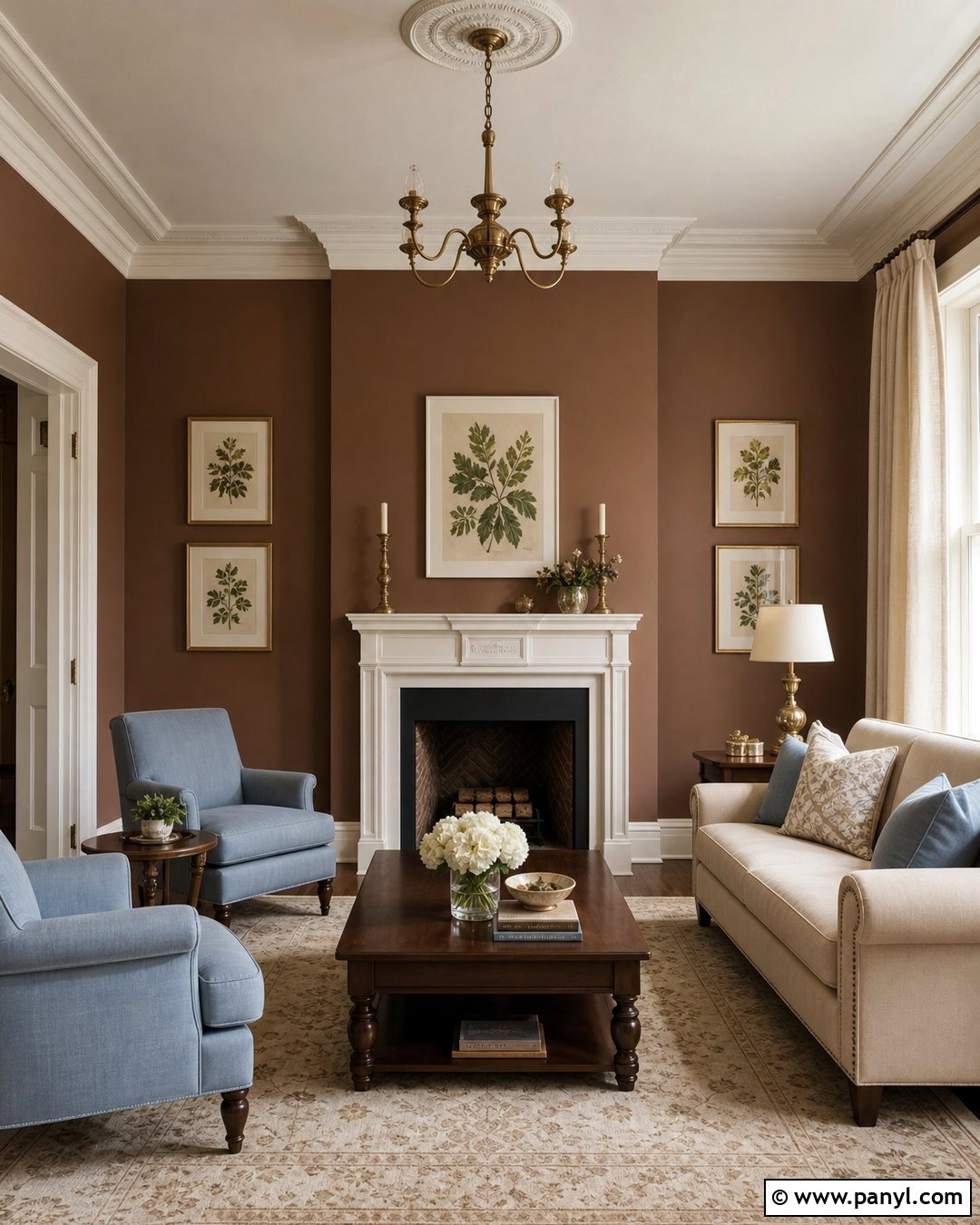 Brown Walls With White Trim - 30 Brown Paint Walls