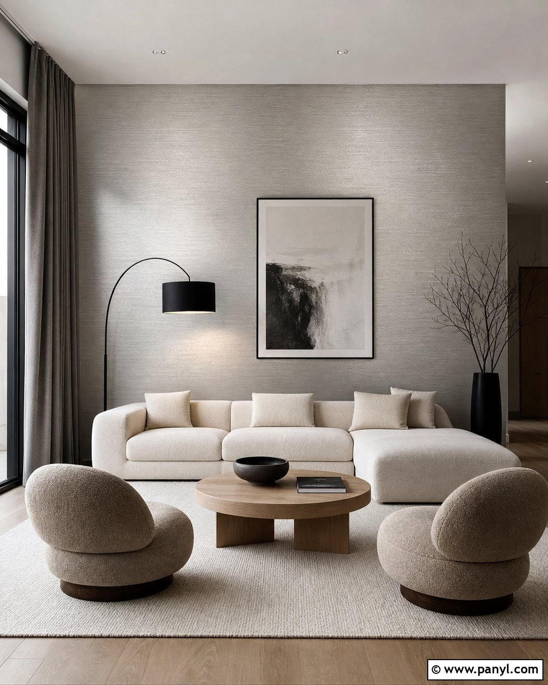 Brushed Metallic Paint Wall - 20 Metallic Paint Feature Wall Ideas