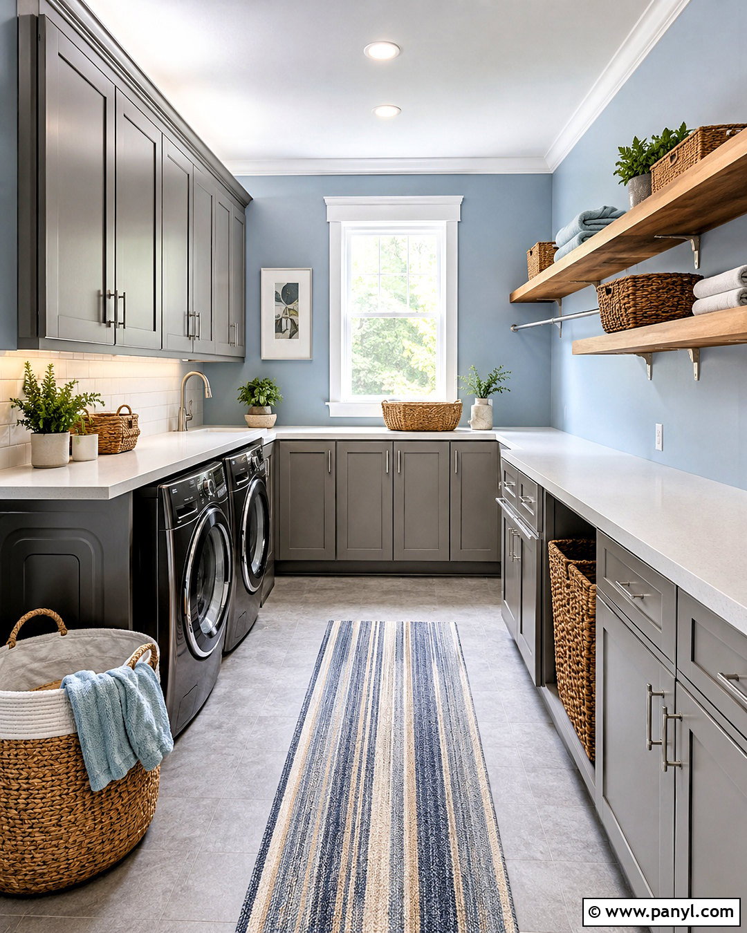 Brushed Nickel Metallic Paint Laundry Room - 20 metallic paint colors