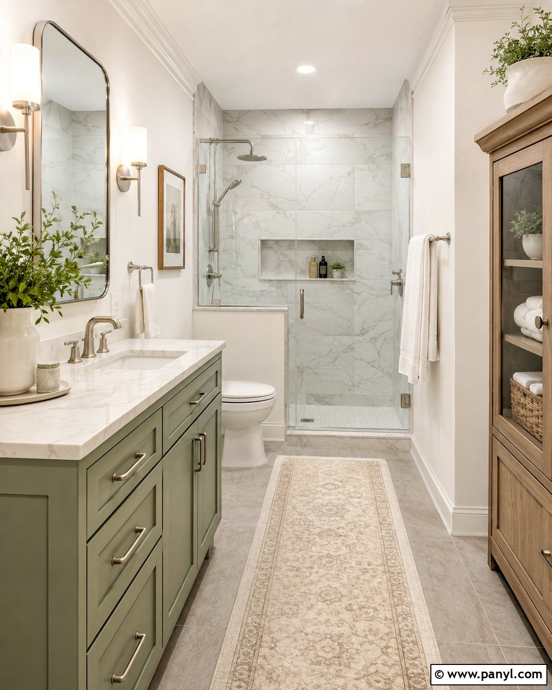 Brushed Nickel Sage And White Metallic Palette - 20 metallic color palette ideas