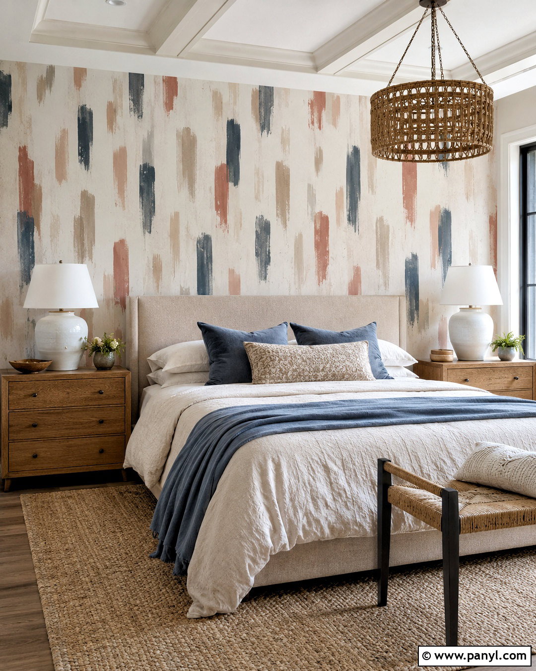 Brushstroke Accent Wall - 20 diy accent wall ideas painted ideas