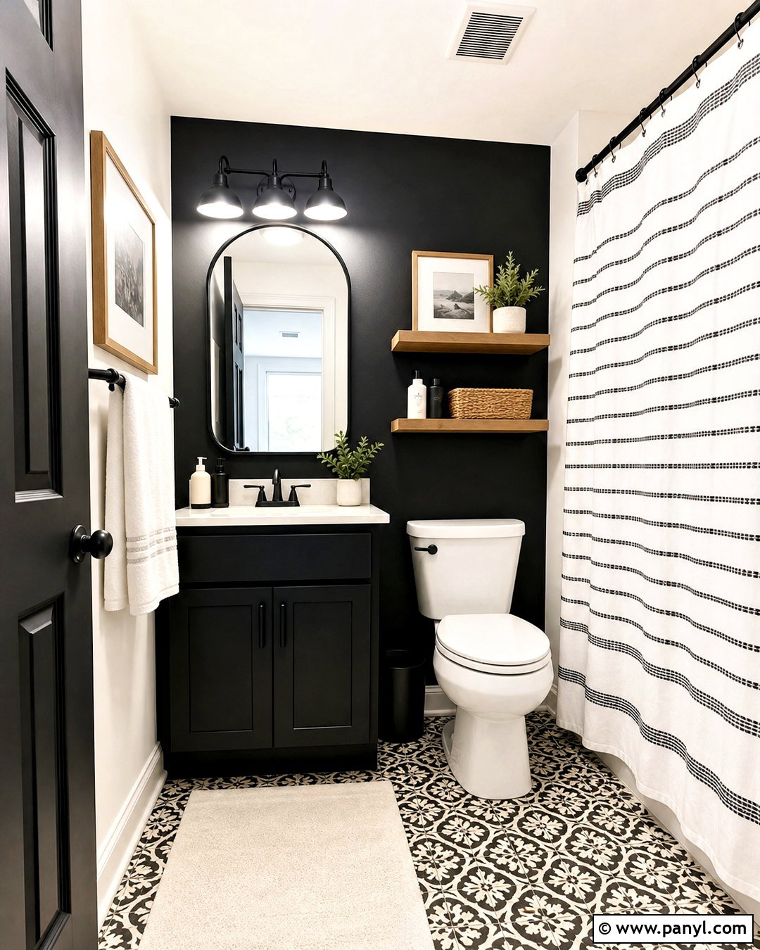 Budget Black Guest Bathroom - 20 black guest bathroom ideas