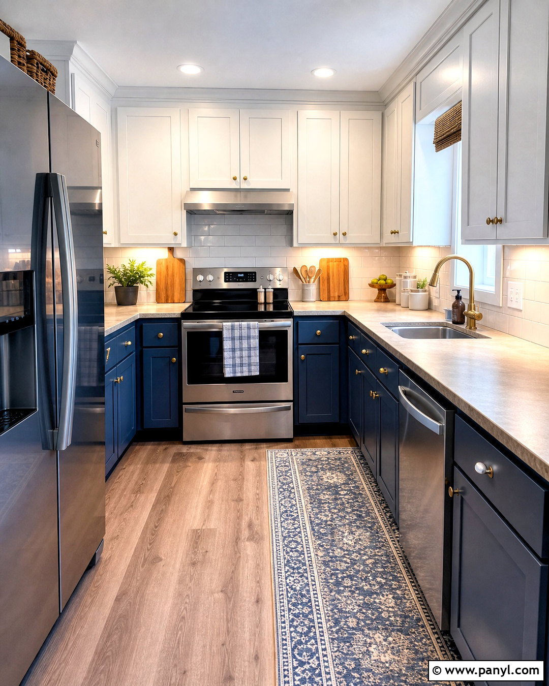 Budget Blue Kitchen Refresh - 20 blue kitchen inspiration ideas