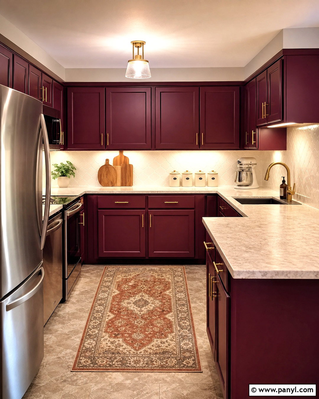 Budget Bordeaux Kitchen Makeover - 20 bordeaux kitchen ideas