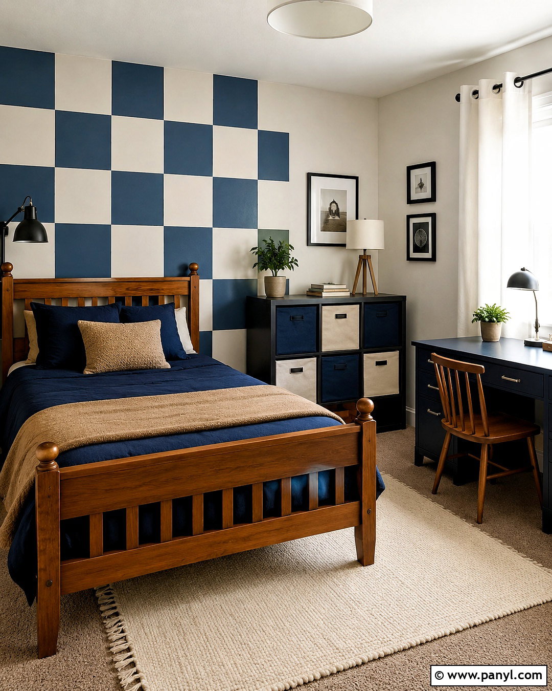 Budget Checkered Boys Room - 20 checkered boys room ideas