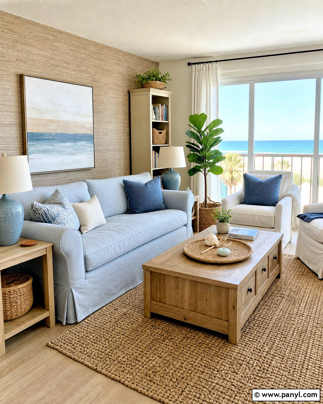 Budget Coastal Apartment - 20 beach interior design coastal style ideas