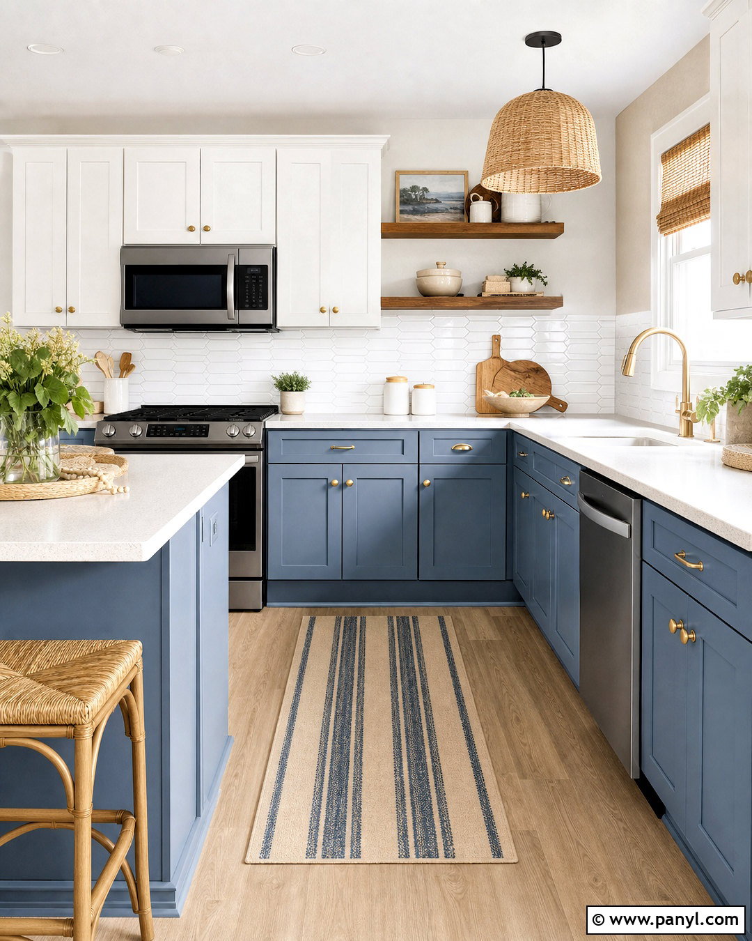 Budget Coastal Blue Kitchen Makeover - 20 coastal blue kitchen ideas