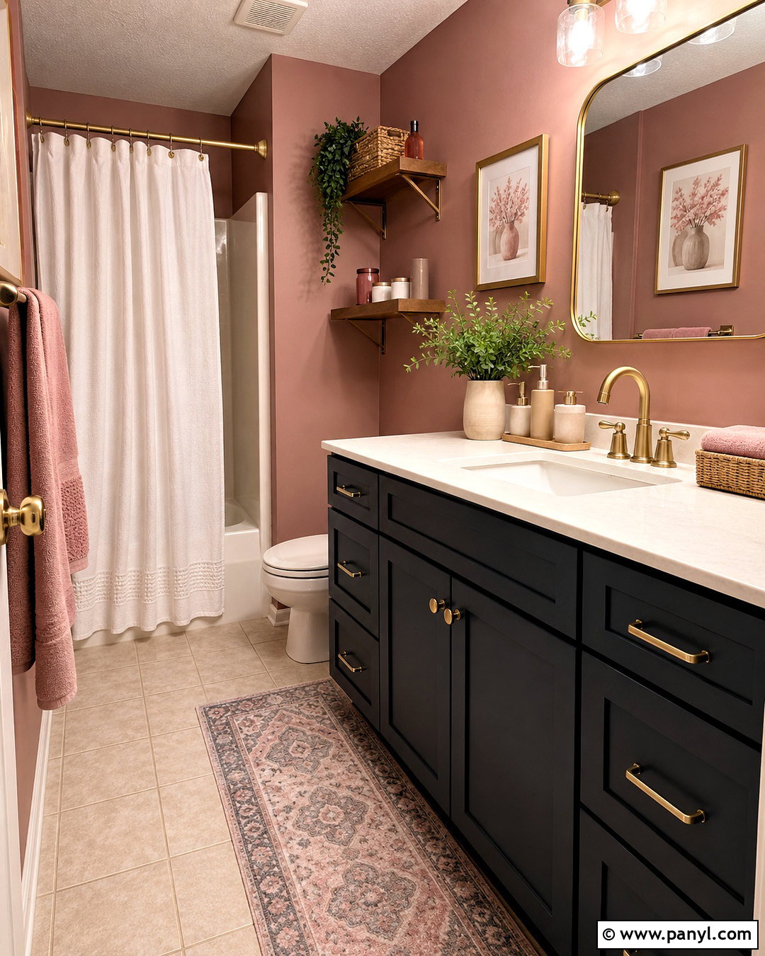 Budget Dusty Pink Bathroom - 20 dusty pink bathroom ideas