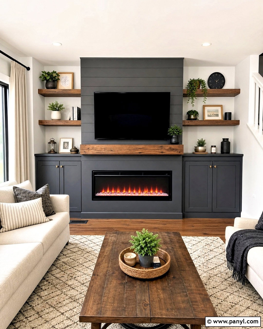 Budget Electric Fireplace TV Wall - 20 electric fireplace ideas with tv ideas