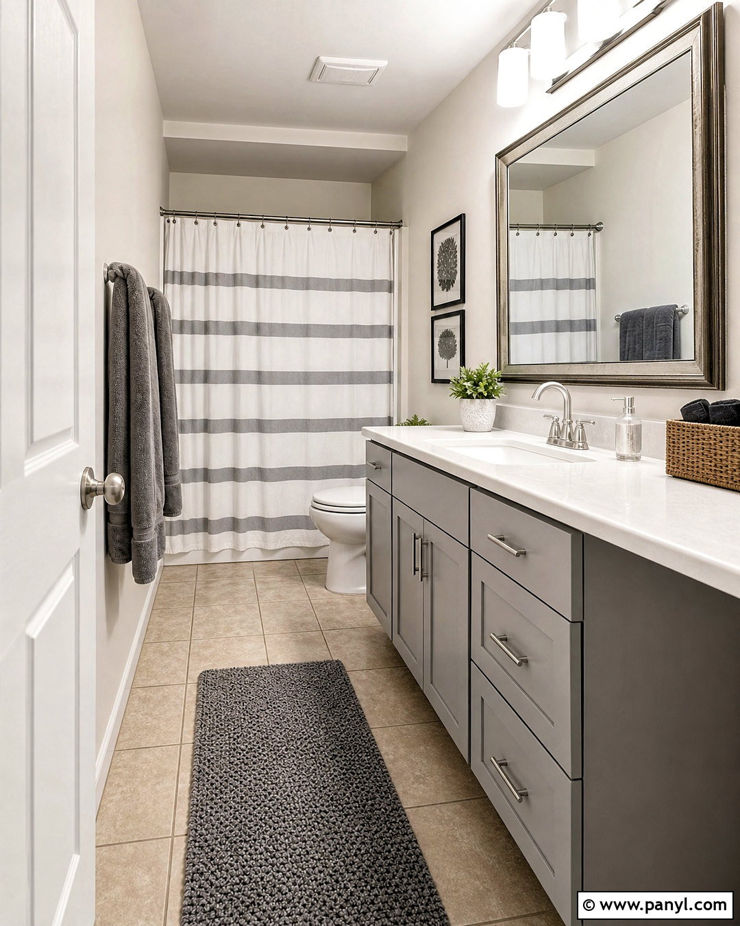 Budget Gray And White Bathroom - 20 grey and white bathroom ideas