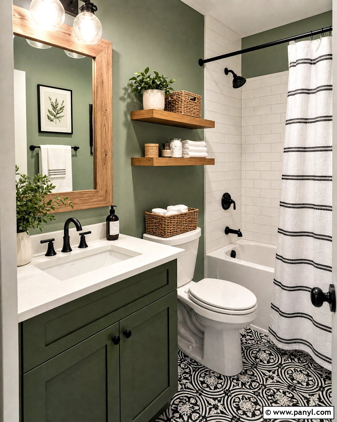 Budget Green Guest Bathroom - 20 green guest bathroom ideas