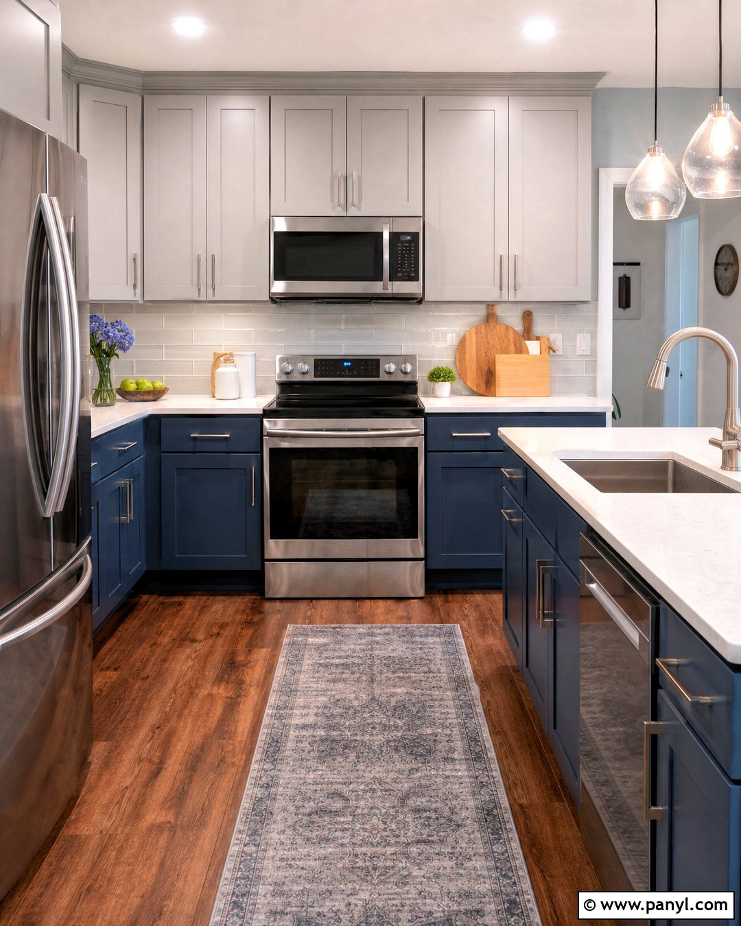Budget Grey And Blue Kitchen Refresh - 20 grey and blue kitchen ideas