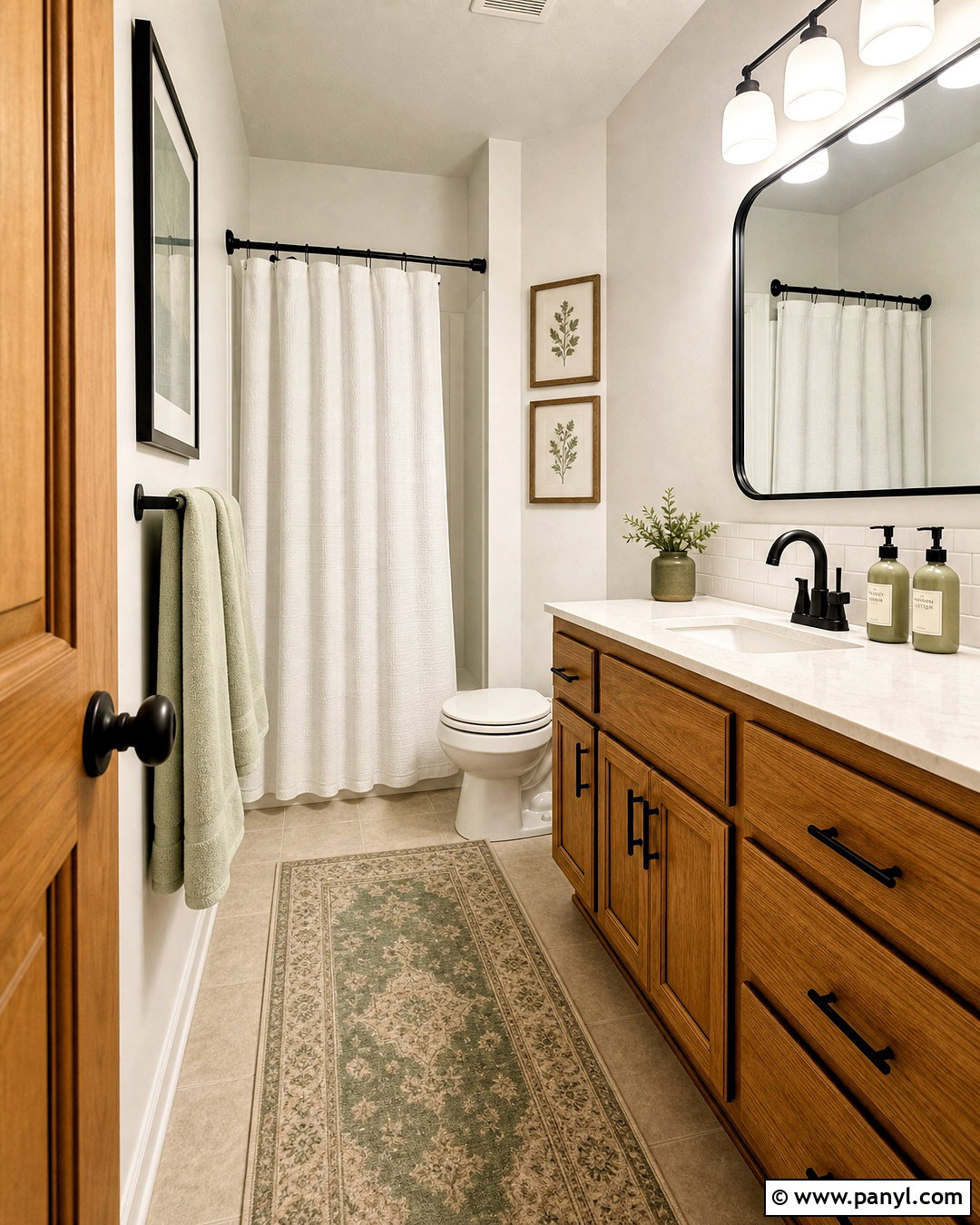 Budget Honey Oak Bathroom Refresh - 20 honey oak bathroom ideas
