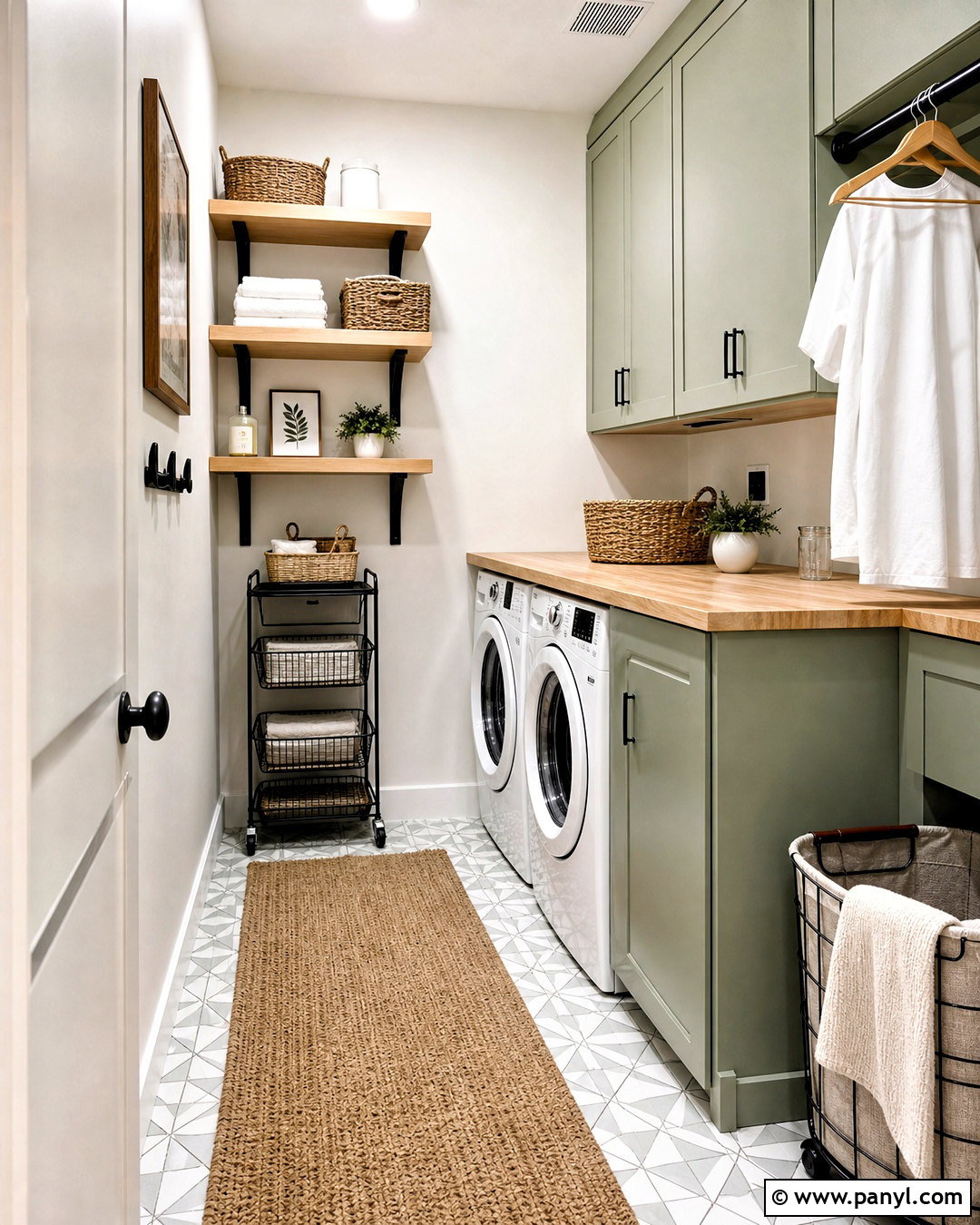 Budget Laundry Room With Simple Storage - 20 laundry room ideas