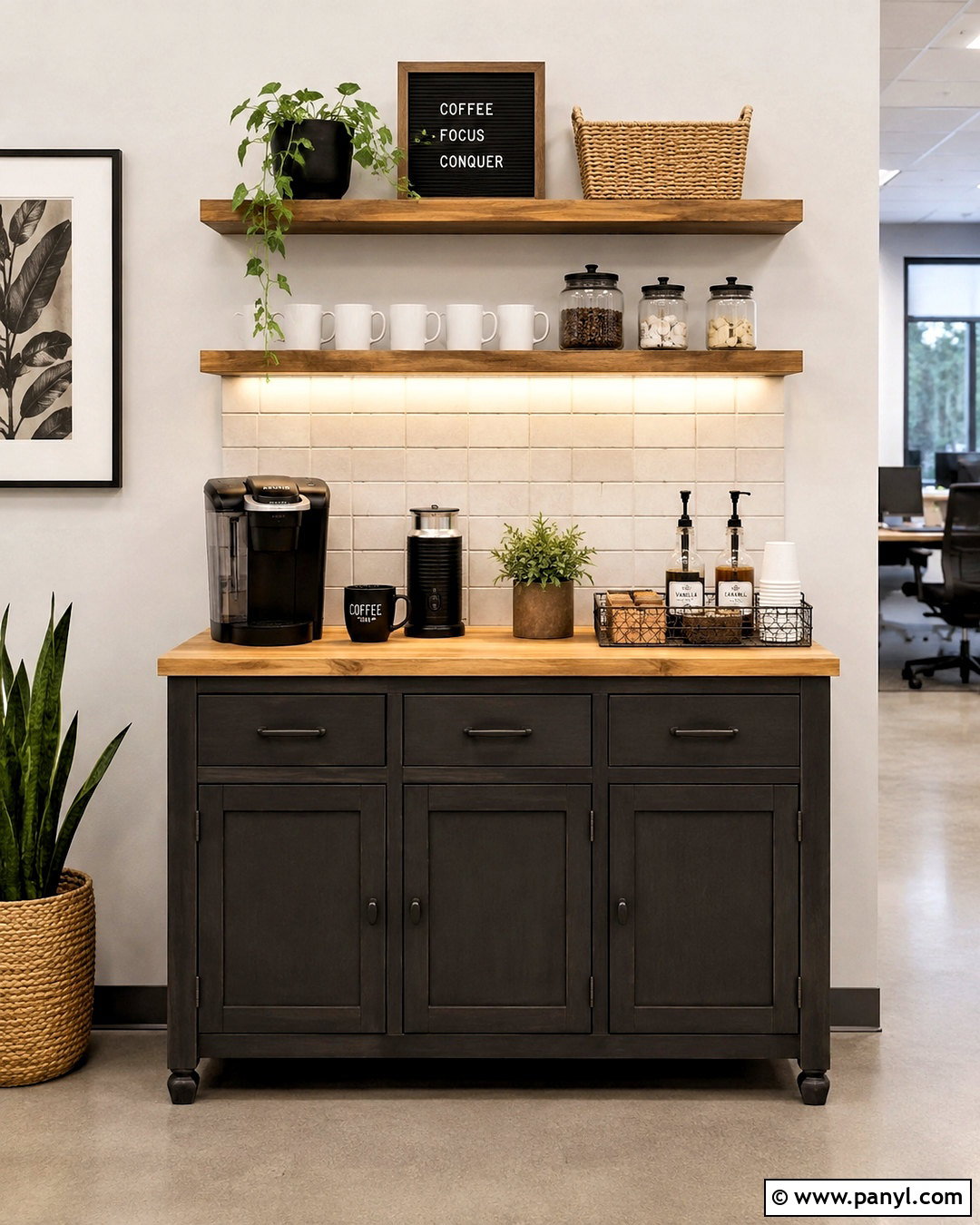 Budget Office Coffee Bar - 20 office coffee bar ideas