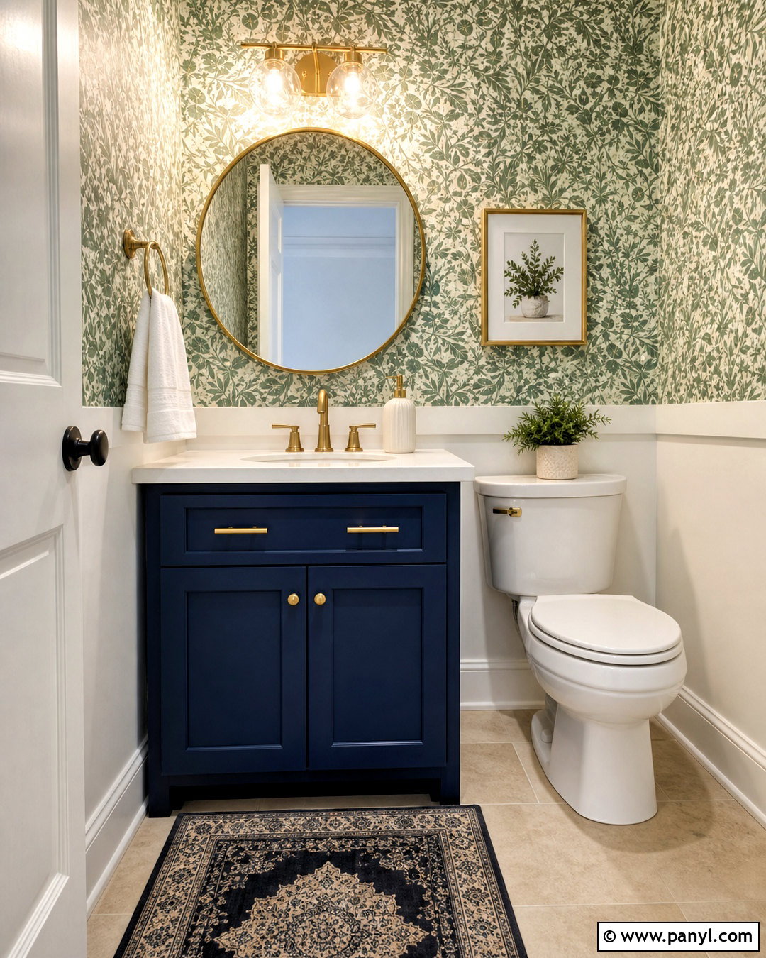 Budget Powder Room Makeover - 20 small powder room ideas