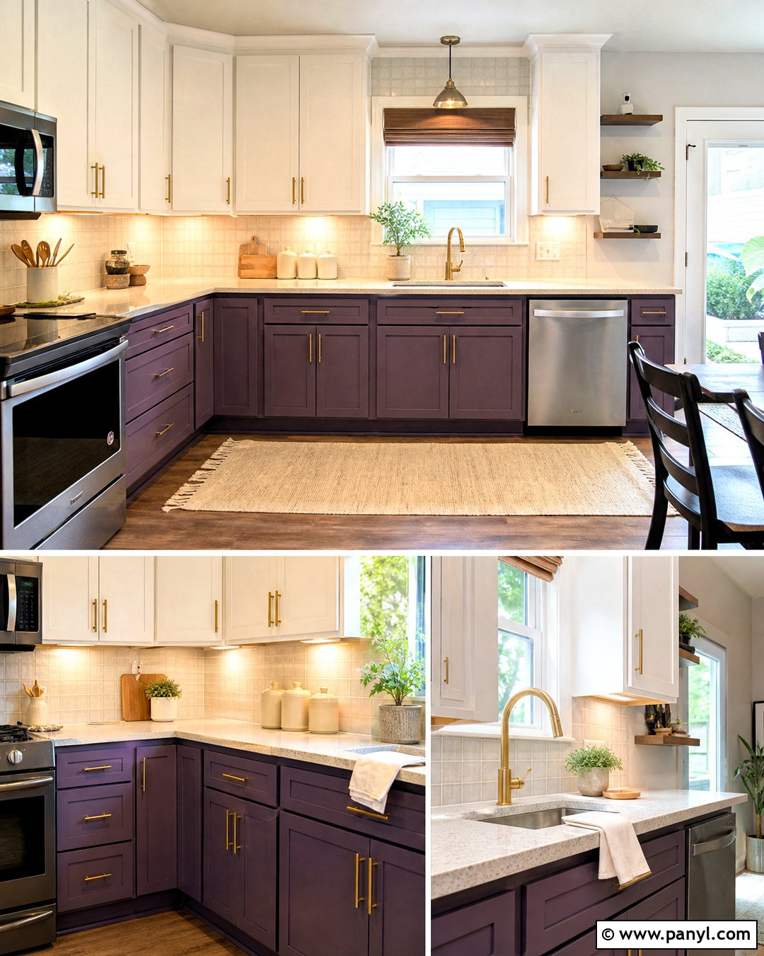 Budget Purple Kitchen Update - 20 purple kitchen designs