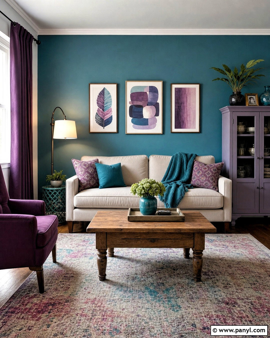 Budget Teal And Purple Living Room - 20 teal and purple living room ideas