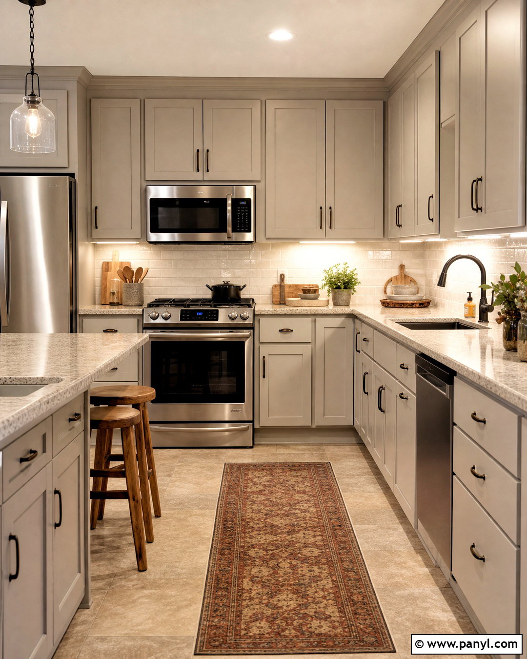 Budget Warm Grey Kitchen Makeover - 20 warm grey kitchen ideas