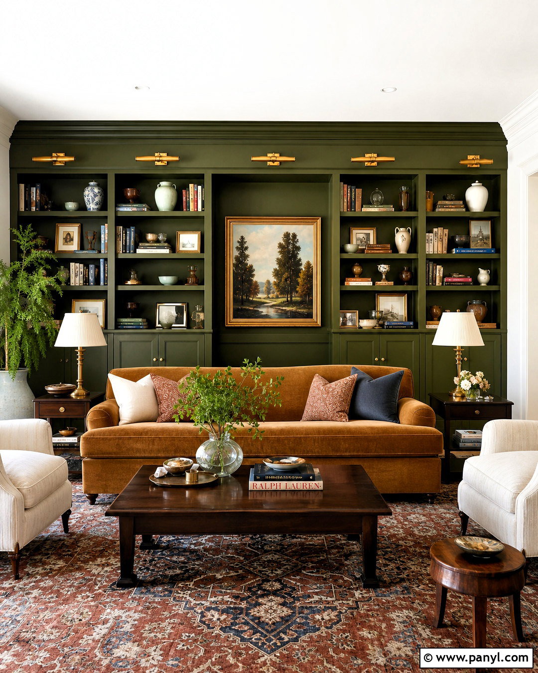 Built-In Bookshelf Statement Wall - 20 statement walls