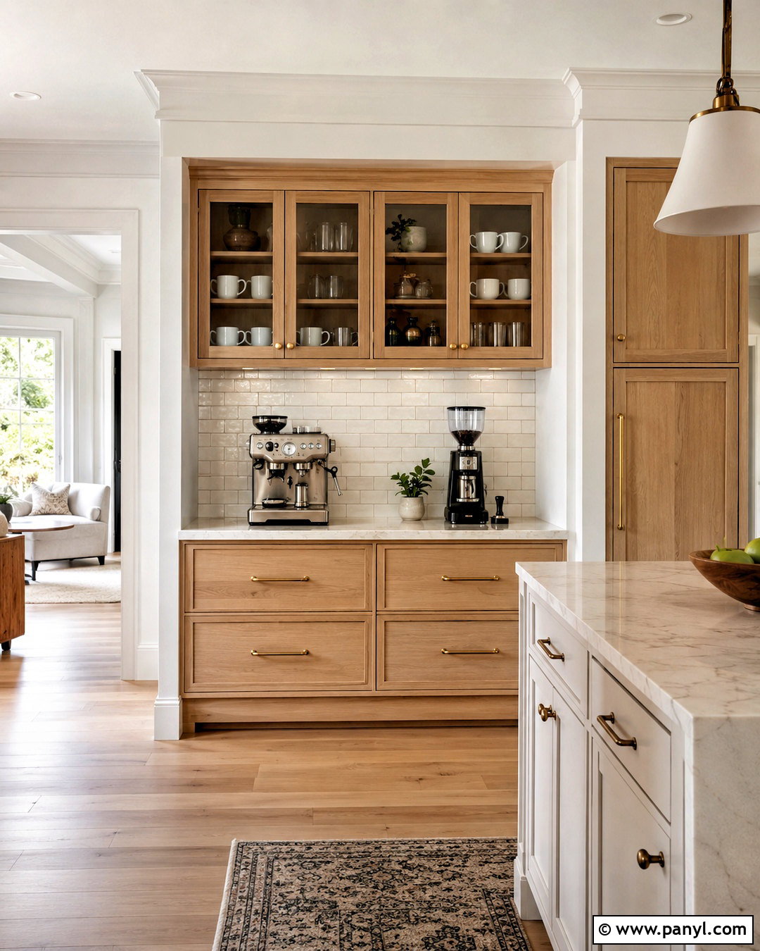 Built-In Coffee Station Cabinet - 20 coffee station ideas