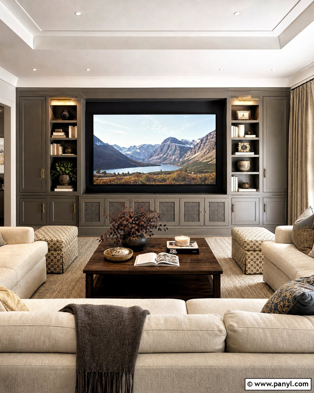 Built-In Projector Living Room - 20 tv projector living room ideas