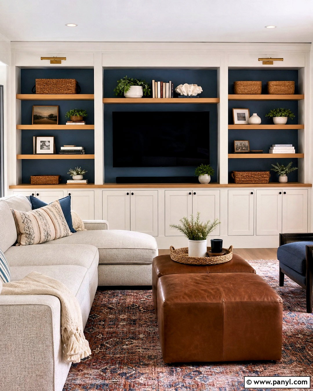 Built In Shelf Feature Wall - 20 modern feature wall ideas