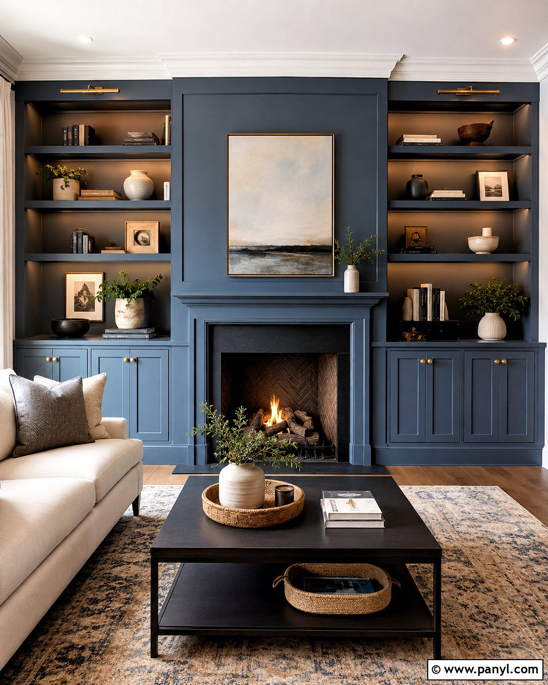 Built In Shelving Accent Wall - 20 modern accent wall ideas