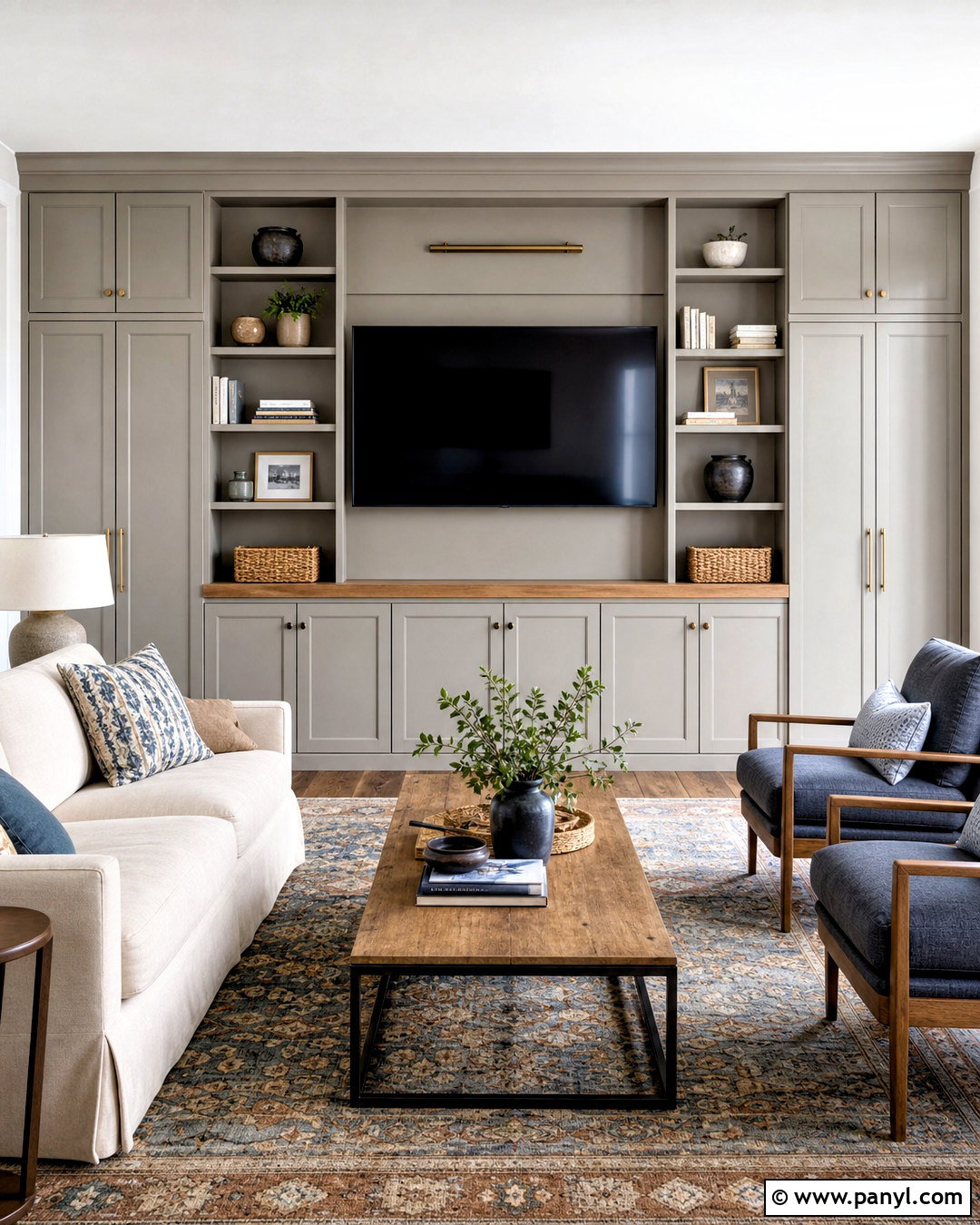 Built-In TV Back Wall - 20 tv back wall ideas