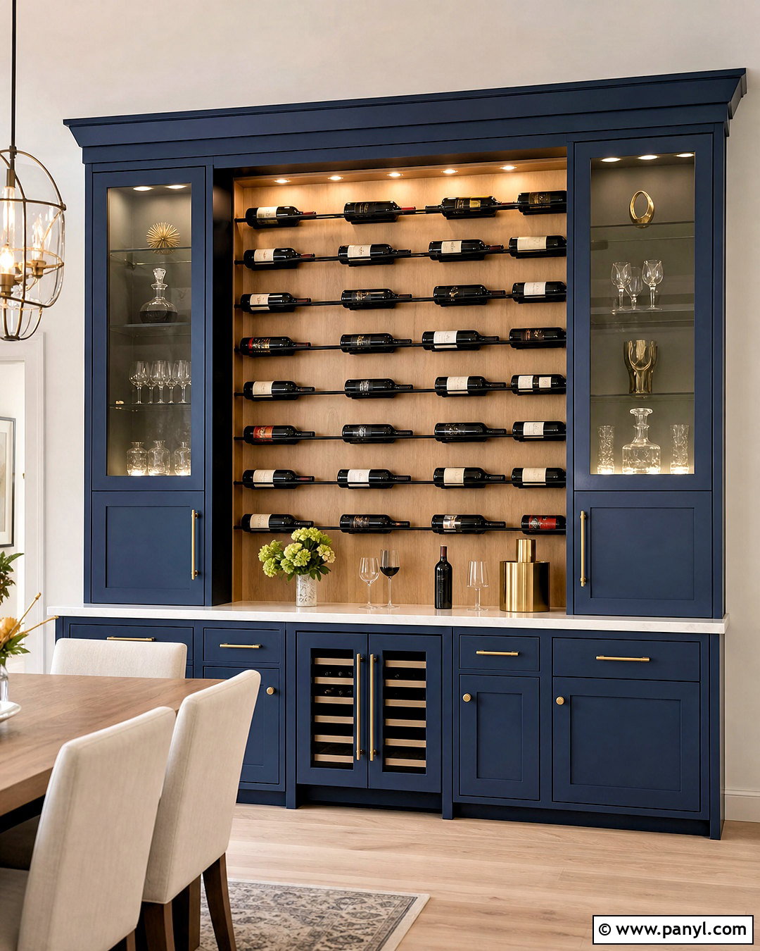 Built In Wine Wall Cabinet - 20 wine display wall ideas