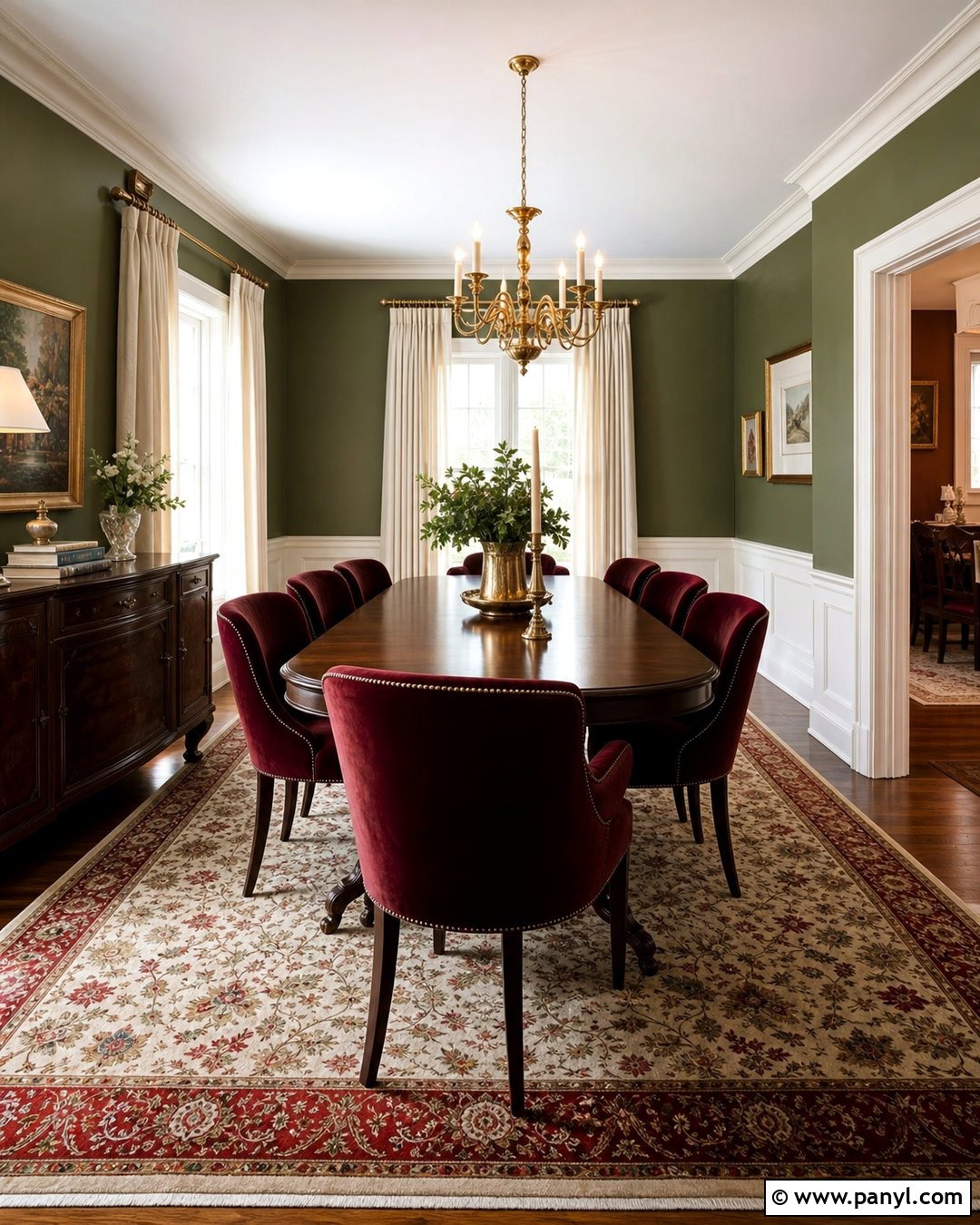 Burgundy Accent Color For Green Walls - 20 Accent Color For Green Walls