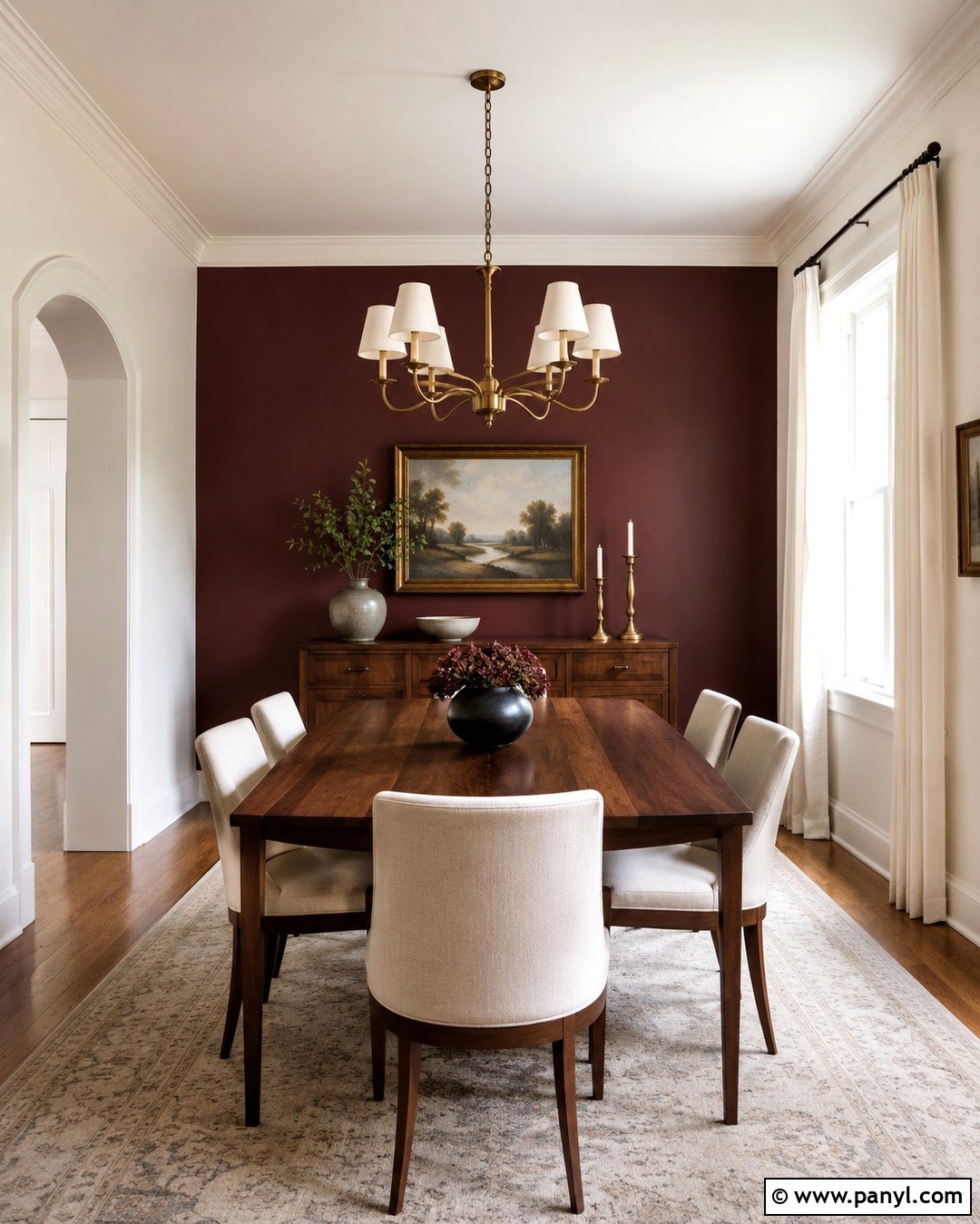 Burgundy Accent Wall - 20 Accent Walls Colors