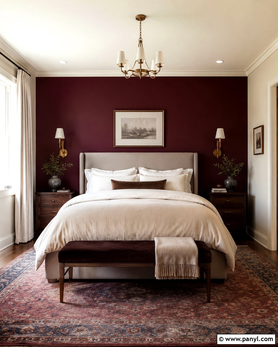 Burgundy Accent Wall - 20 Best Colors For Accent Walls
